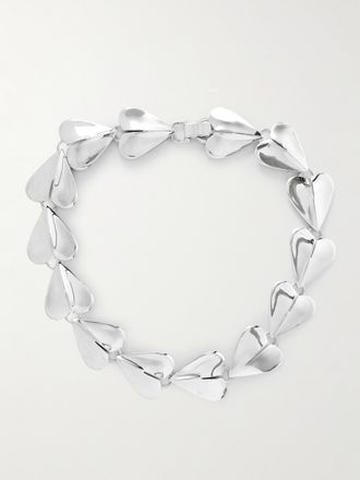 Alaia Collana In Ottone Argentato - Argento