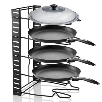 OEM Organizador De Sartenes, Soporte De 5 Niveles Para Tapas De Sartenes, Para Cajones, Para Utensilios, Ollas, Sartenes Y Tapas, 38x21x4 Cm