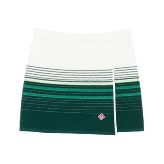 Casablanca Terry Wrap Skirt - Dames - Korte rokken - Groen - XS - Katoen - Rokken