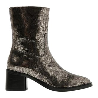 VIA VAI Schoenen, Dames, Grijs, 37 EU, Leer, Zoey Cade Enkelboots
