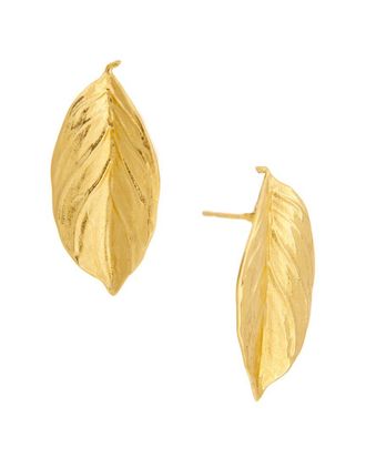 Oscar De La Renta Oscar De La Renta Small Leaf Earrings