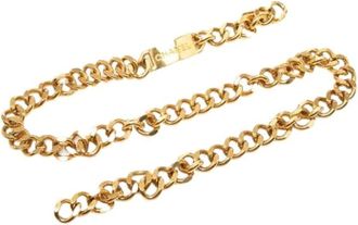 Chanel Pre-owned Belts, female, Yellow, Size: ONE SIZE Pre-owned Metal Belt