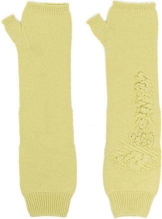 Barrie cashmere fingerless mittens - unisex - Cashmere - One Size - Green