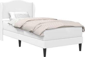 vidaXL Estructura De Cama Blanco 100 X 200 Cm Cuero Sint&eacute;tico Vidaxl