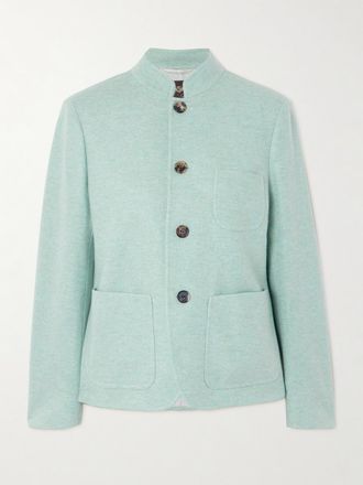 Loro Piana Giacca In Misto Cashmere Mini Spagna - Verde
