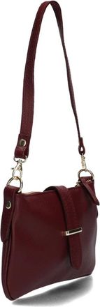 Notre-V Burnley Classic Grain - Dames - Schoudertassen - Rood - ONE Size - Leer - Tassen