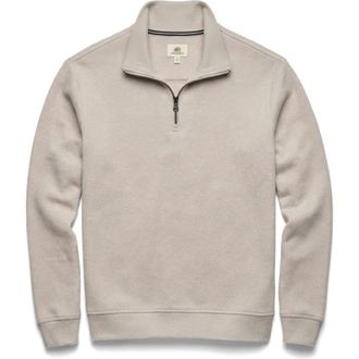 Surfside Supply Co. Bobby Cashmist Fleece Quarter Zip in Taupe Grey Heather at Nordstrom, Size Xx-Large