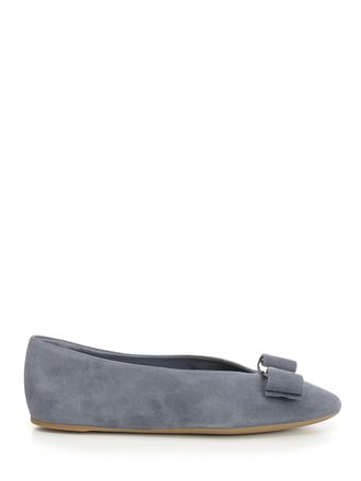 Ferragamo Vara Scarpe Basse Grey-Donna