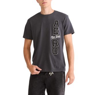 A&eacute;ropostale Mens Solid, Asphalt, Large