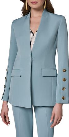 DKNY Collarless Jacket in Waterlily at Nordstrom, Size 10
