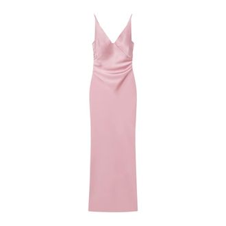 Nanushka Party Dresses, female, Pink, Size: L Coeus Slip Satin Maxi Dress