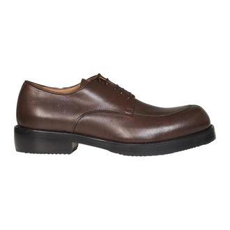 Dries Van Noten Schoenen, Heren, Bruin, 42 EU, Leer, Leren Veterschoenen