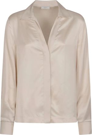 PESERICO Camicia con borchie - Toni neutri