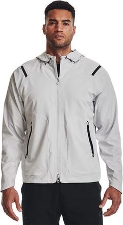 Under Armour Mens Unstoppable Full-Zip Jacket - Black/Halo Grey Size 3XLT