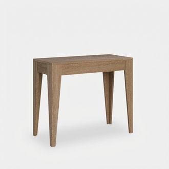 Itamoby Consola Extensible Dise&ntilde;o Minimalista Para 10 Personas 90x42-198 Isotta Small - Natural