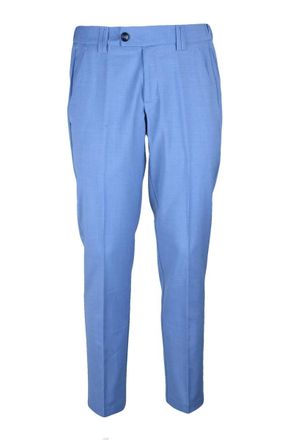 Emanuel Ungaro Classic Wool Stretch Trousers - Light Blue