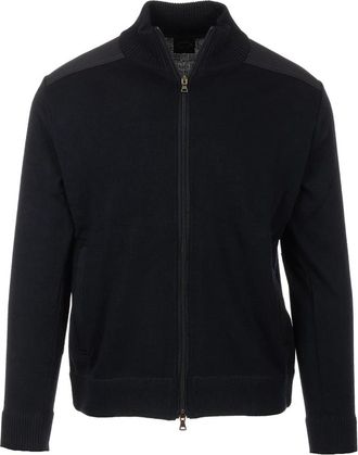 Paul & Shark Blauwe Sweater Full Zip Cardigan - Heren - Vesten - Blauw - L - Truien & Vesten