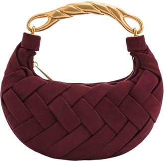 Generic Compatible For Knitted Womens Handbag, Small Crossbody Bag, Shoulder(Wine red)