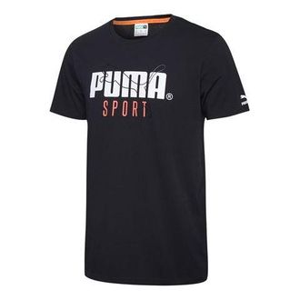 Puma Athleisure Casual Sports Short Sleeve Black 598938-01