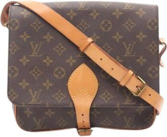 Louis Vuitton Pre-owned Cross Body Bags, female, Brown, Size: ONE SIZE Pre-owned Vintage Canvas Cross Body Bag