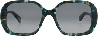 Chlo&eacute; Square-Frame Recycled Acetate Sunglasses