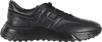 Hogan Hyperlight Veterschoenen - Heren - Sneakers - Zwart - 43 EU - Leer - Schoenen
