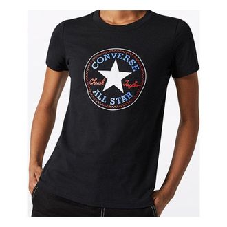 Converse (WMNS) Converse All Star Round Neck Short Sleeve Black 10017759-A03