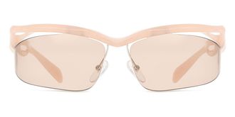 Prada PR A25S 12S4I2 Womens Sunglasses Pink Size 71