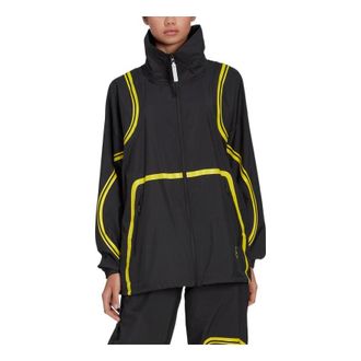 adidas (WMNS) adidas by Stella Mccartney Wind Jacket Asia Sizing Black Yellow HI6129