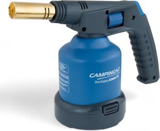 Campingaz Saldatore a gas in metallo con accensione piezoelettrica potenza 1650W temperatura fiamma 1800C regolabile ergonomico