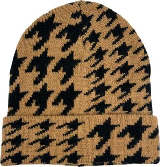 MARCUS ADLER Houndstooth Cuff Beanie