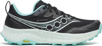 Saucony Trail Running Sneakers with Vibram Outsole and Dynamic Contrast