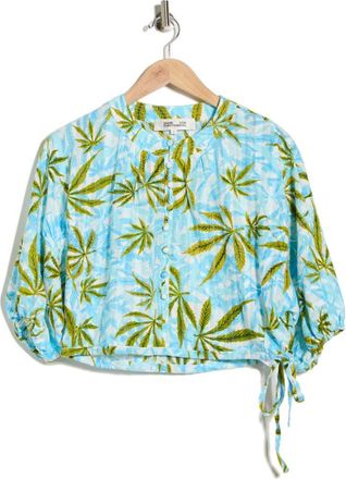 Diane Von F&uuml;rstenberg Dario Top in Cannabis Blue Lg at Nordstrom Rack, Size Xx-Small