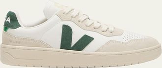 Veja V-90 Bicolor Low-Top Sneakers