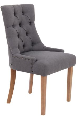 Clp Clp - Silla De Comedor Aberdeen En Tela Gris Oscuro Antiguo Claro