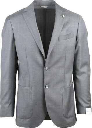Luigi Bianchi Mantova Hombre, Chaquetas, Gris, Talla: 3XL