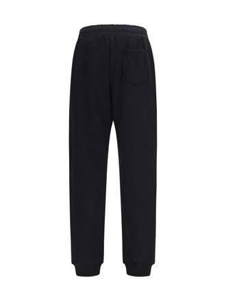 Moschino Logo-Embroidered Cotton Jogger - Black