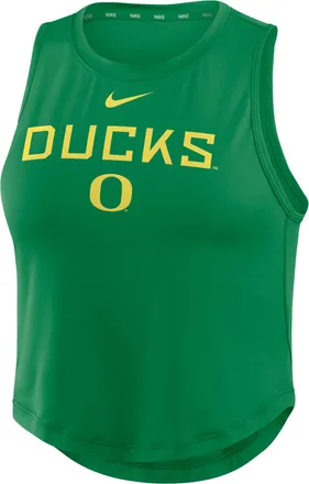 Nike Oregon One Nike Womens Dri-Fit Cropped Tank Top in Green | 035430DUON-7LB