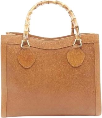 Gucci Pre-owned Handbags, female, Brown, Size: ONE SIZE Pre-owned Vintage Handbag