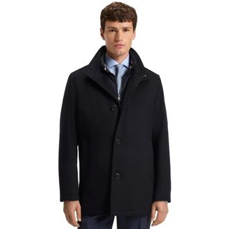 HUGO BOSS H-Coxtan Coat - male - Hugo - Single-Breasted Coats - Blue - 3XL - Coats