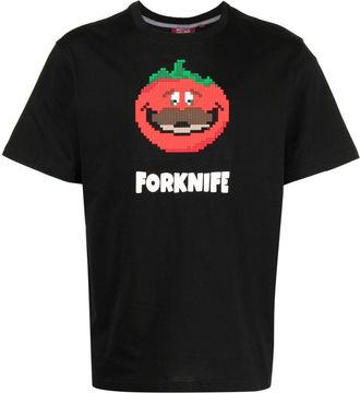 Mostly Heard Rarely Seen Forknife cotton t-shirt - men - Cotton - S - Black