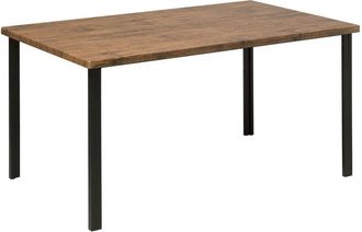 Beliani Tavolo in acciaio marrone 90x150 cm - Laredo