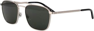 Gucci Vierkante Zonnebril - Heren - Zonnebrillen - Grijs - 54 MM - Nylon - Accessoires