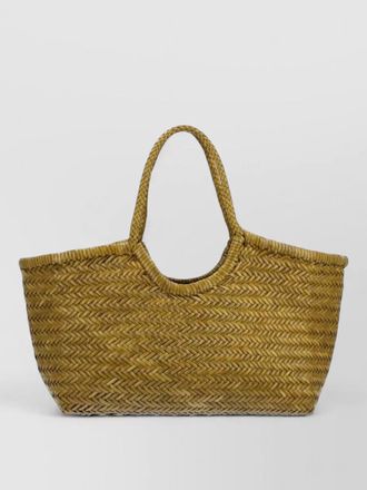 Dragon Diffusion woven beach bag dual top handles