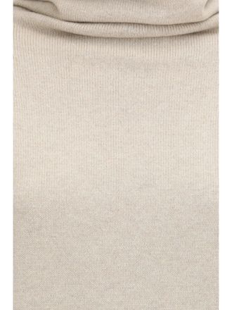 Alaia Womens High-Neck Jumper Sable Fleece Wool (ovis Aries) Sweatshirts Sweater