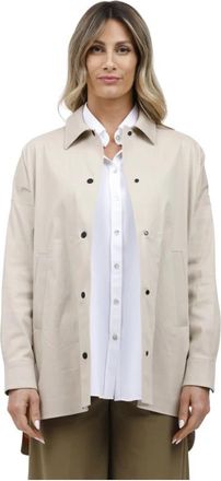 Roberto Ricci Design Stijlvolle Overhemdjasje - Dames - Overhemden - Beige - S - Overhemden