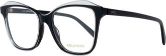 Emilio Pucci Black Plastic Glasses Womens (Frames)