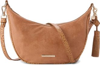 Brahmin Percy Leather Shoulder Bag in Tan at Nordstrom