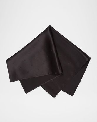 Stefano Ricci Men & apos;s Crystal-Embellished Silk Pocket Square