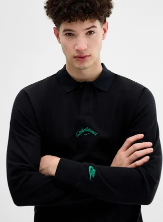 Nike Mens Sportswear logo piqu&eacute; Polo Shirt